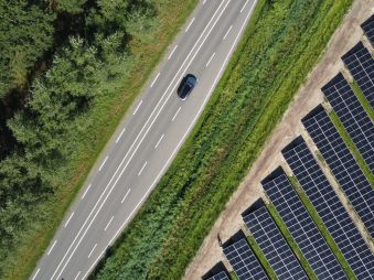Luchtfoto zonnepark Enter